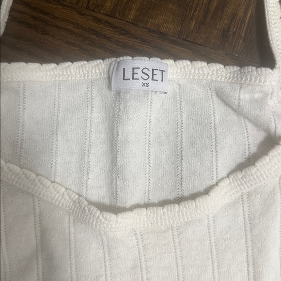 White Ribbed Tank Top - Picture 4 of 5